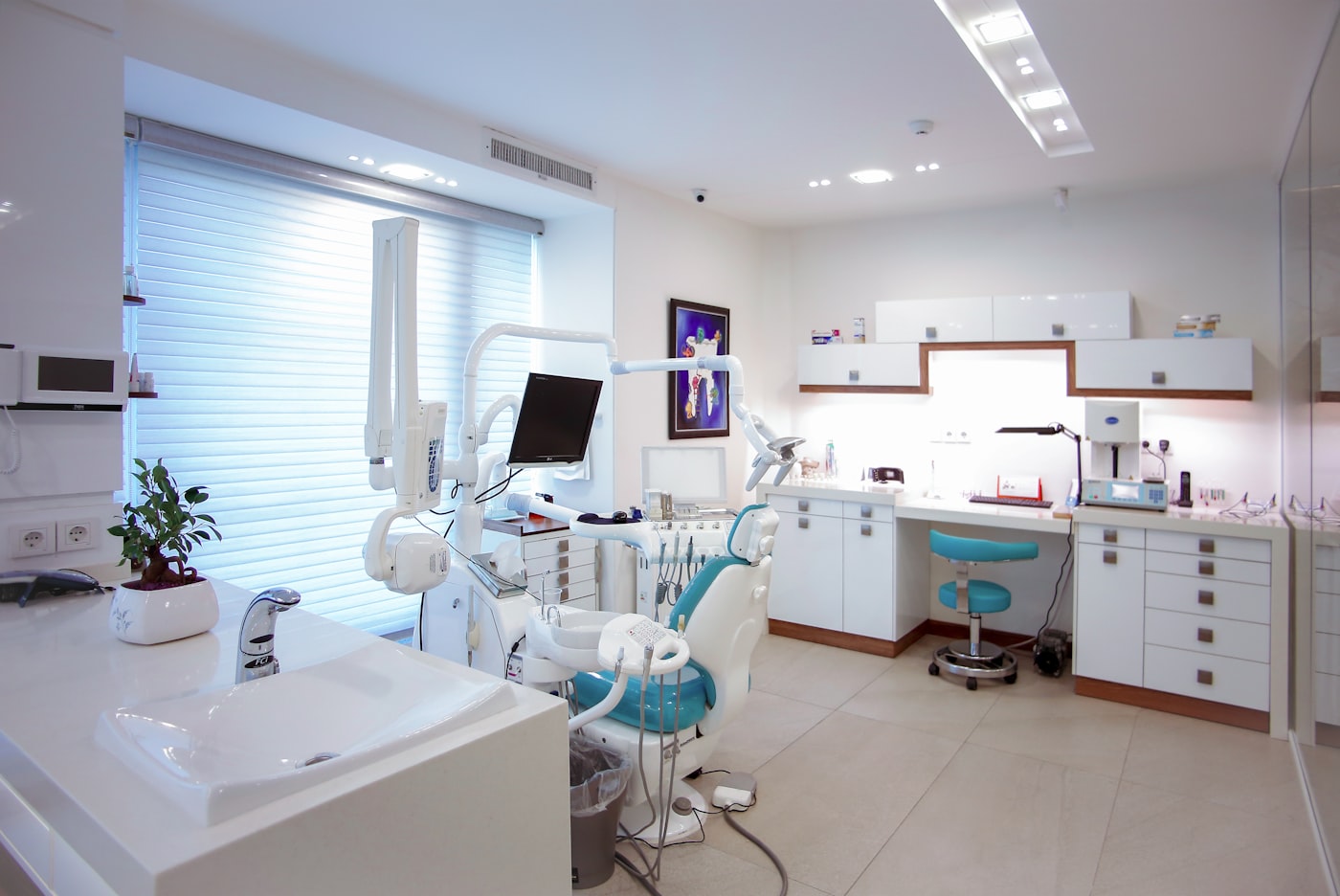 Modern dental treatment room ready for patient appointments